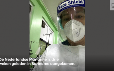 Marianne als IC-verpleegkundige bij RTL Nieuws